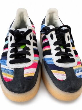 Adidas x Ksenia Schnaider Samba Sneakers Multicolor Striped Gum Sole Size 5